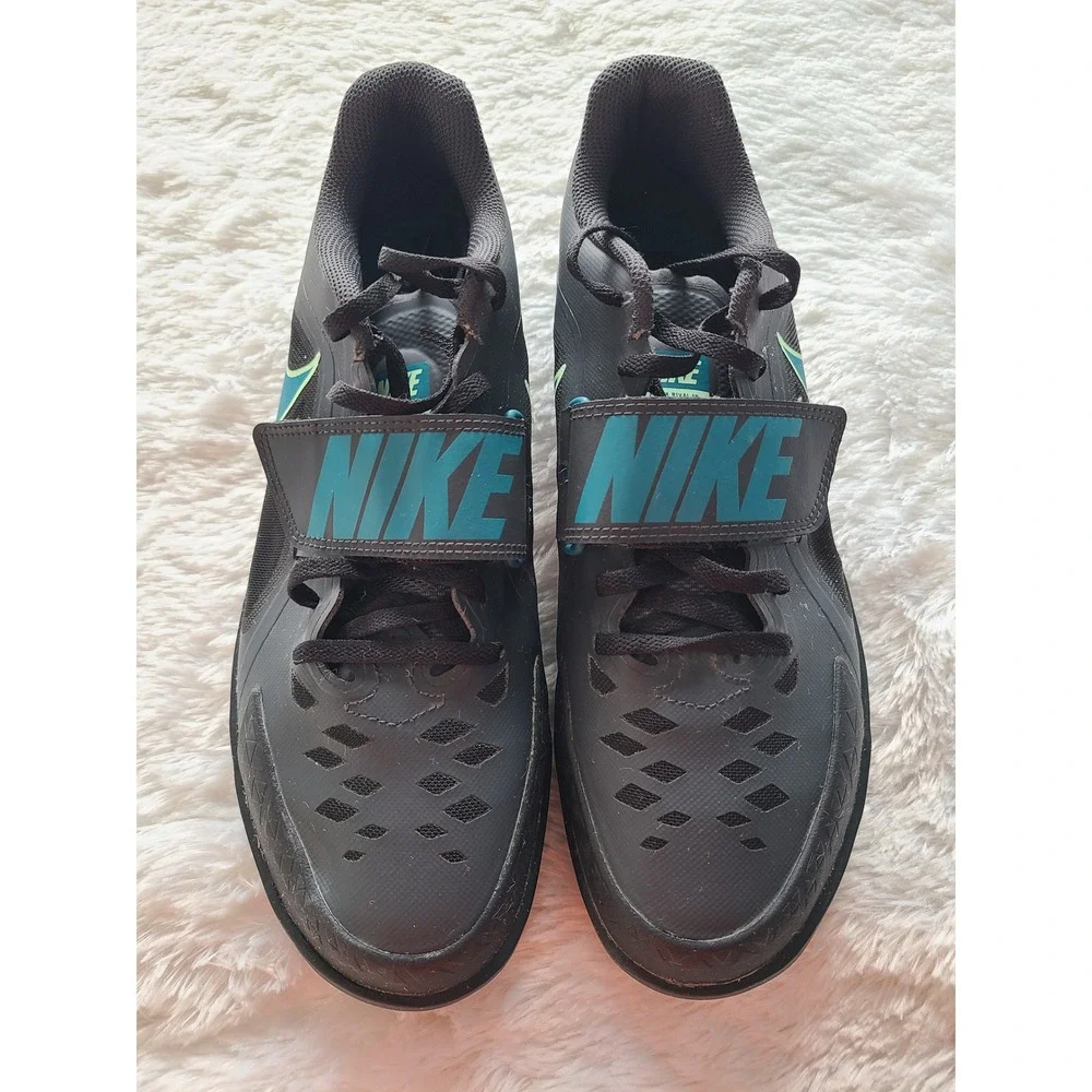 Nike Zoom Rival SD 2 Throwing Shoes Black Teal FZ9665-001 Mens 9.5 Track Field